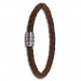 Silberdream SilberDream Leder Armband 5mm Braun 22cm Edelstahl Verschluss LAB0222