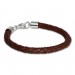 Silberdream SilberDream Lederarmband braun Herren/Dame Leder Armband LA1649B