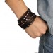 Silberdream SilberDream Lederarmband Brown Damen Leder Armband LA2250B