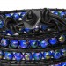 Silberdream SilberDream Lederarmband Glas Kugel Blau Damen Armband LA2624B