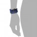 Silberdream SilberDream Lederarmband Glas Kugel Blau Damen Armband LA2624B