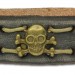 Silberdream SilberDream Lederarmband Grau Herren Leder Armband Totenkopf LA5351B