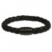 Silberdream SilberDream Lederarmband schwarz Edelstahlverschluss geschwärzt LS4802