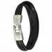 Silberdream SilberDream Lederarmband Schwarz Herren Leder Armband LA4292S