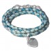 Silberdream SilberDream Lederarmband türkis Bolo-Wickelarmband Echt-Leder LAP599T