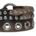 Silberdream SilberDream Lederarmband Unisex Braun Nieten Leder Armband LA5645B