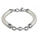 Silberdream SilberDream Lederarmband weiß für Charms 925er Silber Armband FC0033W