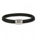 Silberdream SilberDream Nappa Leder Armband schwarz mit 925er Verschluss LS0601