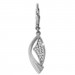 Silberdream SilberDream Ohrhänger Banner Zirkonia Weiß 925 Sterling Silber Damen SDO4377W