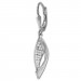 Silberdream SilberDream Ohrhänger Banner Zirkonia Weiß 925 Sterling Silber Damen SDO4377W