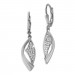 Silberdream SilberDream Ohrhänger Banner Zirkonia weiß 925 Sterling Silber Damen SDO4377W