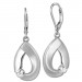 Silberdream SilberDream Ohrhänger Big Zirkonia weiß 925 Silber Ohrring SDO4290W