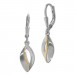 Silberdream SilberDream Ohrhänger Blatt bicolor 925 Sterling Silber Damen SDO4386T