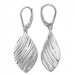 Silberdream SilberDream Ohrhänger Blatt diamantiert 925er Silber Damen Ohrring SDO4320J