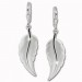 Silberdream SilberDream Ohrhänger Blatt Ohrring 925 Sterling Silber SDO525