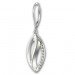 Silberdream SilberDream Ohrhänger Blatt Zirkonia 925er Sterling Silber Damen SDO4348W