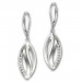 Silberdream SilberDream Ohrhänger Blatt Zirkonia 925er Sterling Silber Damen SDO4348W