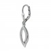 Silberdream SilberDream Ohrhänger Blatt Zirkonia Weiß 925 Sterling Silber Damen SDO4380W