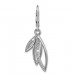 Silberdream SilberDream Ohrhänger Blätter Zirkonia Weiß 925 Silber Ohrring SDO4287W