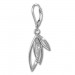 Silberdream SilberDream Ohrhänger Blätter Zirkonia Weiß 925 Silber Ohrring SDO4287W