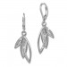 Silberdream SilberDream Ohrhänger Blätter Zirkonia weiß 925 Silber Ohrring SDO4287W