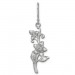 Silberdream SilberDream Ohrhänger Blume Jasmin 925er Silber Damen Ohrringe SDO470J