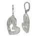 Silberdream SilberDream Ohrhänger Doppelherz 925 Sterling Silber Ohrring SDO324