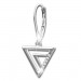 Silberdream SilberDream Ohrhänger Dreiecke Zirkonia 925 Silber Damen Ohrring SDO4315W