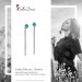 Silberdream SilberDream Ohrhänger Durchzieher Zirkonia Türkis 4mm 925 Silber SDO5964T