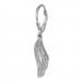Silberdream SilberDream Ohrhänger Fächer Zirkonia Weiß 925 Sterling Silber Damen SDO4374W