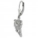 Silberdream SilberDream Ohrhänger Feder Zirkonia Weiß 925 Silber Ohrring SDO4426W
