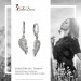 Silberdream SilberDream Ohrhänger Feder Zirkonia Weiß 925 Silber Ohrring SDO4427W