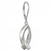 Silberdream SilberDream Ohrhänger Fisch Zirkonia 925er Sterling Silber Damen SDO4336W