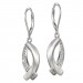 Silberdream SilberDream Ohrhänger Fisch Zirkonia 925er Sterling Silber Damen SDO4336W