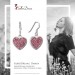 Silberdream SilberDream Ohrhänger Glitzer Herz Zirkonia Rosa 925 Silber SDO8600A