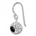 Silberdream SilberDream Ohrhänger Glitzer Kugel Eye Weiß Zirkonia 925er SDO8603W
