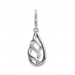 Silberdream SilberDream Ohrhänger Oval Geflochten Zirkonia 925 Silber Damen Ohrring SDO4347W