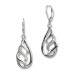Silberdream SilberDream Ohrhänger Oval geflochten Zirkonia 925 Silber Damen Ohrring SDO4347W