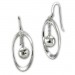 Silberdream SilberDream Ohrhänger Oval mit Kugel 925 Sterling Silber Damen Ohrringe SDO6710J