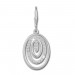 Silberdream SilberDream Ohrhänger Oval Zirkonia Weiß 925 Silber Ohrring SDO364S