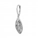 Silberdream SilberDream Ohrhänger Oval Zirkonia Weiß 925 Silber Damen Ohrring SDO4318W