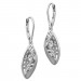 Silberdream SilberDream Ohrhänger Oval Zirkonia weiß 925 Silber Damen Ohrring SDO4318W