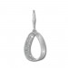 Silberdream SilberDream Ohrhänger Oval Zirkonia Weiß 925 Silber Damen Ohrring SDO371W