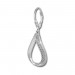 Silberdream SilberDream Ohrhänger Oval Zirkonia Weiß 925 Silber Damen Ohrring SDO371W