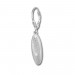 Silberdream SilberDream Ohrhänger Oval Zirkonia Weiß 925 Silber Ohrring SDO354M