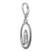 Silberdream SilberDream Ohrhänger Oval Zirkonia Weiß 925 Silber Ohrring SDO4288W