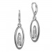 Silberdream SilberDream Ohrhänger Oval Zirkonia weiß 925 Silber Ohrring SDO4288W