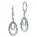 Silberdream SilberDream Ohrhänger Ovale Zirkonia weiß 925 Sterling Silber Damen SDO4391W
