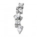 Silberdream SilberDream Ohrhänger Ranke Zirkonia 925 Sterling Silber Damen Ohrring GSO489W