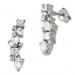 Silberdream SilberDream Ohrhänger Ranke Zirkonia 925 Sterling Silber Damen Ohrring GSO489W